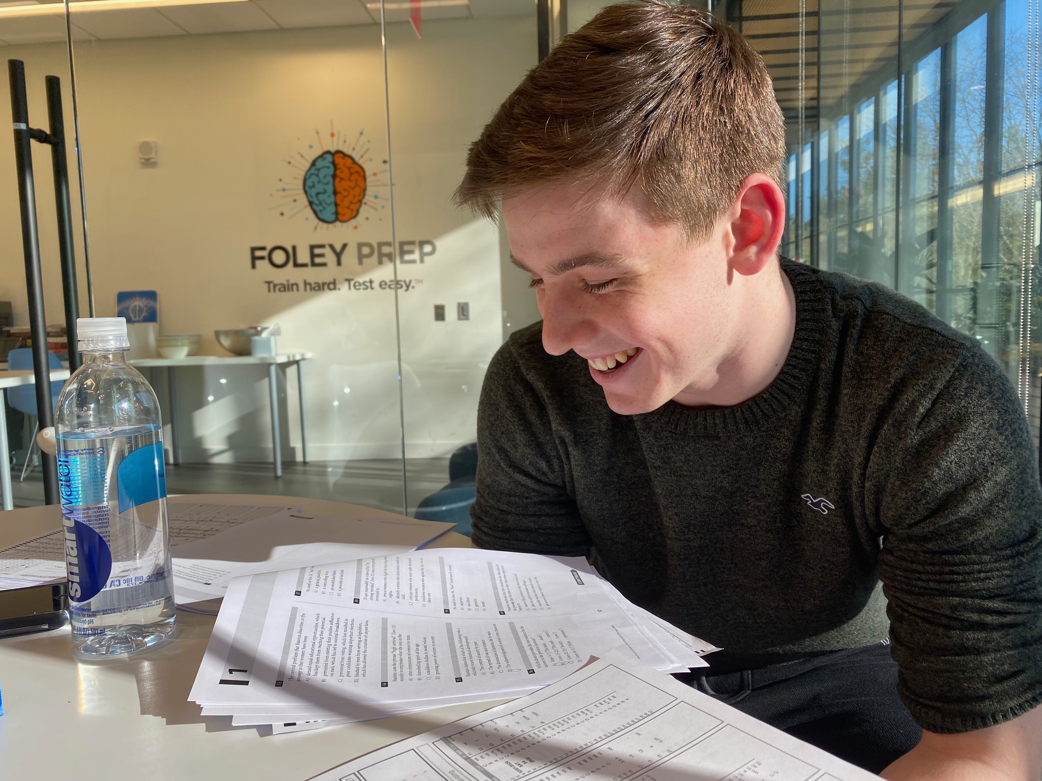 Students studying with Foley Prep tutors