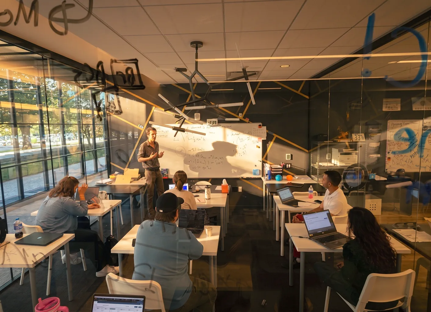Foley Prep tutors at a training session in the Bell Works Holmdel office